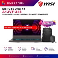MSI Cyborg 14 A13VF-248 14'' FHD+ Gaming Laptop ( i7-13620H, 16GB, 512GB SSD, RTX4060 8GB, W11PRO )