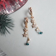 冬日盛典 - 三連鋯石星耳環