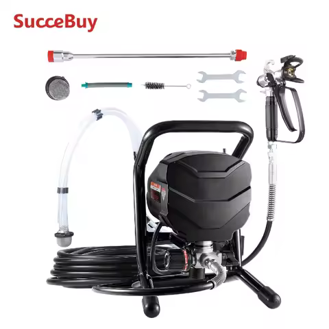 SucceBuy Stand Airless Paint Sprayer, 650W High Efficiency Airless Sprayer, 3000PSI Electric Paint S