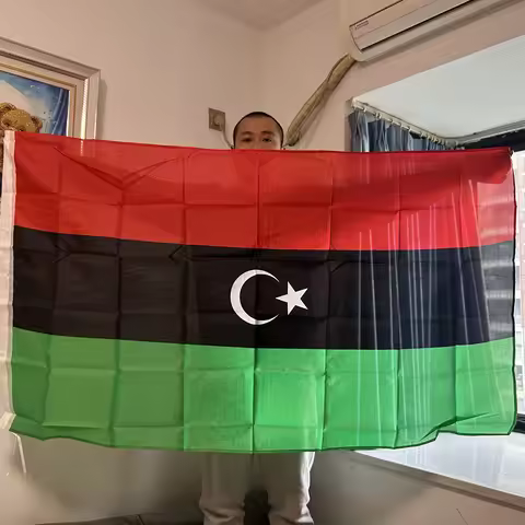 SKY FLAG Libya National Flag 90x150cm 3x5fts Hanging polyester Libya flag for indoor Outdoor Adverti
