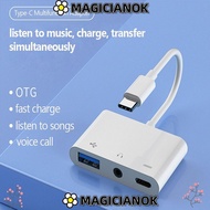 MAGICIANOK Type-C to 3.5m Tablet Headphone Mobile Phone Data Transmission