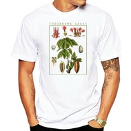 Hot Sale Men T Shirt Fashion Chocolate T-Shirt Botanical Garden Plant Print Botany Fruit Flower Caca