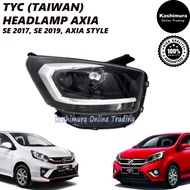 PERODUA AXIA SE 2017 2018 2019 AXIA STYLE HEADLAMP HEAD LAMP LAMPU BESAR TYC