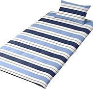 Merry Night FF13112-72 Futon Cover, Double Border, Navy, Single Long, Approx. 41.3 x 84.6 inches (10