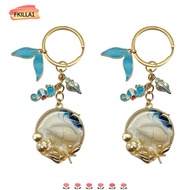 FKILLAONE Key Ring, Sea Horse Conch Car Key Chain, Beautiful Zinc Alloy Shiny Pendant Durable Bag Charm Pendant DIY Jewelry Decorate