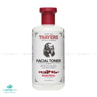 โทนเนอร์ THAYERS Facial Toner Witch Hazel Rose Petal 355 มล. THAYERS โทนเนอร์ โทนเนอร์ฝาแดง 🔴  - THAYER เตเยอร์