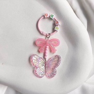 GANTUNGAN TAS / GANTUNGAN KUNCI MANIK MOTE BUTTERFLY