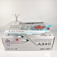 JC Wings XX20211 1: 200 Canadian Airlines A340-500 C-GKOL Alloy Model