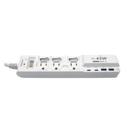 [Palladium] US B Super Flash Charge Extension Cable 200cm Gallium Nitride 45W _ 4 Open 3 Plug 3P | C