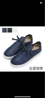 （二手）富發牌FUFA Shoes 富發牌 綁帶蝶結休閒鞋-藍 1CS20(女真皮鞋)