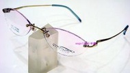 【angel精品眼鏡】┌☆HARUKA☆ ┐經典款B-TITAN鈦無邊時尚鏡架 H3575 *金~下標服務詳看關於我