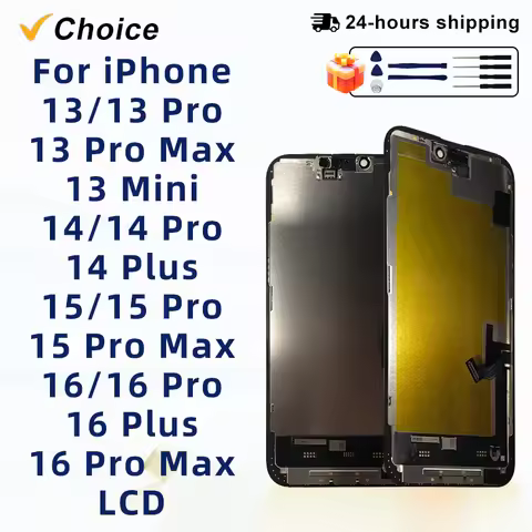 OLED 16 LCD For iPhone X XS XR 11 12 13 Pro Screen For INCELL 16 Pro Max Display 12 Mini For iPhone 