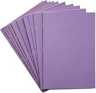 RHINO Notepad A4 7 mm squared 80 pages exercise book - purple (pack of 10)