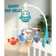 Baby Musical Crib Mobile with Night Lights and Relaxing Music,Hanging Rotating Animals Rattles,Remot
