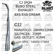 CJ IPOH EXHAUST EX5 EX5 DREAM 28MM 32MM CJ2 CJ3 FREE FIBRE GLASS EKZOS EX5 RACING