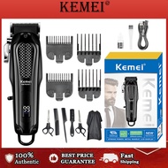 Kemei Hair Clipper Professional  Rechargeable Cordless Hair Clipper Electric Hair Clipper Kit Men's 