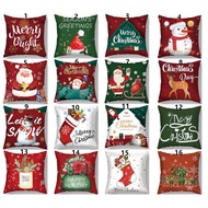 <COD>Blue white Christmas  Double-sided pillow case70 x 70,60 x 60,50 x 50,45 x 45,40 x 40,Cushions 