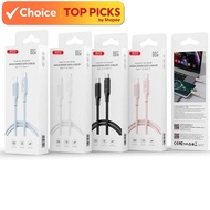 Janus Series Data Cables, Type-C to Type-C, Model: XO-NB-Q265B, 1m PVC, 60W