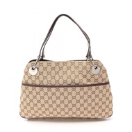 【มือสอง】 กุชชี่ GUCCI กระเป๋าสะพายไหล่ GG Canvas 121023 สีเบจ/น้ำตาล หนัง Eclipse Tote Bag ยูนิเซ็กส