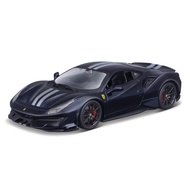 [Direct from Japan]Bburago 1/24 Ferrari 488 Pista Black Diecast Car Finished Product 1:24