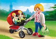 Playmobil 5573 Mother with Twin Stroller ซิตี้ไลฟ รถเข็นเด็กแฝด