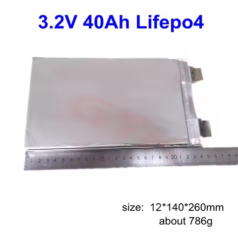 GTK Rechargeable 3.2V 40Ah Lifepo4 Cells Lithium Battery for 48v 24v 12v 48v 40ah 80ah Battery Pack 