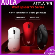 AULA V9 V9+ Mouse Paw3950 Tri Mode Wireless Paw3395 8000Hz Esports Gaming Mice Lightweight Mouse