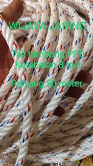 tali tambang PPD eceran 8 mili panjang 50 meter