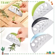 TEAMY Herb Cutter Stripper, 2 in 1 7 Holes Vanilla Vegetable Greens Leaf Remover,  Portable Durable 