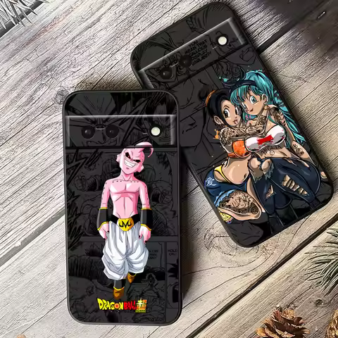 Art D-Dragon Ball Vegeta Goku For Google Pixel 9 8 7A 7 6A 6 5A 5 4 4A XL 5G Black Silicon Shockproo
