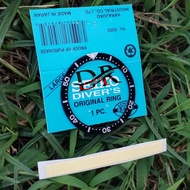 Seiko Divers Ring Aluminum Ring Dial 10Bars Black Large 7S26 7002 6309