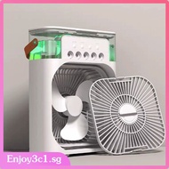 Mini Air Conditioner Portable Cooling Fan Aircond 4 In 1 Humidifier Purifier Usb Mist Cooler With 7 Color Led Light LIFE16 LIFE16 LIFE16