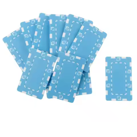 Poker Chips Card Chips Ceramic Rectangle Plaques High Quality Accessories Set for Casino Texas Poker