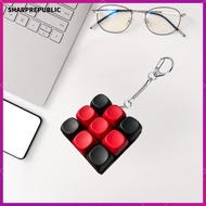 [Sharprepublic] Keyboard Fidget Keychain Party Sensory Toy Keyboard Clicker Finger Keyboard Toy for 