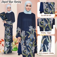 Baju Kebarung Modern Baju Labuh Nikah/Tunang Kurung kurung kedah sulam Floral Kurung Ironless Kurung