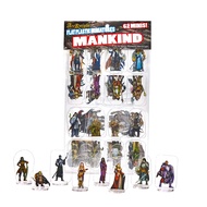 Arcknight Flat Plastic Miniatures: Mankind; 62 Unique Human-Themed Minis for DND 5e and Pathfinder; 