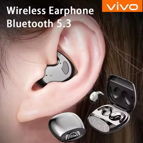 VIVO Sleep Invisible Earbuds Tiny Headphones Hidden Noise Cancelling Wireless Headsets Sports Stereo