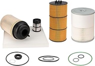 Kefly P551005 Oil Filter, FS19915 Fuel Water Separator, PF9908 Fuel Filter Element, Cabin Air Filter