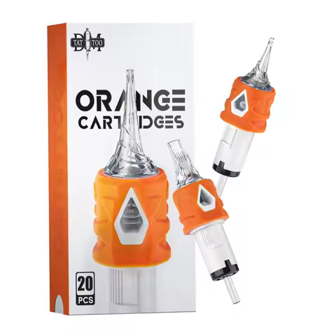 20PCS DM Cartridge Tattoo Needles RL RS RM M1 Disposable Silicone Sterilized Safety Tattoo Needles F