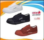 LEO star รองเท้าผ้าใบนักเรียน รองเท้าพละ รองเท้าลูกเสือ รุ่น 205ลีโอ