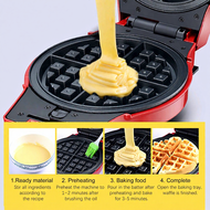 20 CM Bigger Size 1200W Non-Stick Waffle Maker Machine Electric  DIY Cake Baking Breakfast Machine