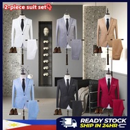 Business Tuxedo for Men Formal Blazer Pants 2Pcs Suit and pants