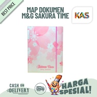 M&G Sakura Time Document Folder ADM945D2 Clear Holder A4 Size Plastic