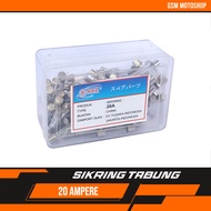 20A Tube Fuse (200 Pcs) 20 Ampere Tube Fuse/