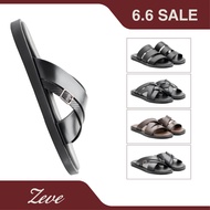 Zeve Flatline Leather Sandal | Sandal Kulit Lelaki | Capal