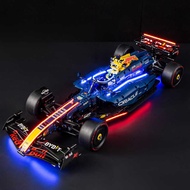 YB Compatible Lego 42206 Red Bull Fleet RB20 F1 Racing LED Lighting Building Block Toys Assembling L