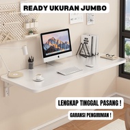 Furnitureku.id Large Drill-Free Wall-Mounted Folding Table - 120x60 120x50/ 100x40/ 80x50/ 80x40/