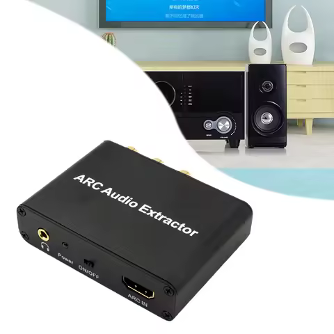 HDMI-Compatible ARC Audio Extractor ARC Return Channel Converter ARC to SPDIF Coaxial L/R 3.5mm Jack