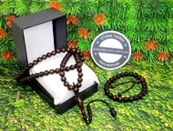 tasbih dan gelang yuser/taliarus hitam berserat kuning emas ASLI NATURAL