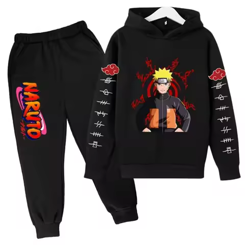 Naruto Hoodie Kids Clothes Boys Hoodies Avatar Kakashi Harajuku Loose Sweatshirts Top Autumn Spring 